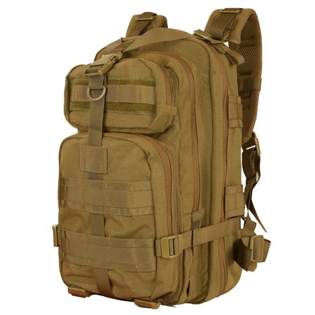 CONDOR OUTDOOR PRODUCTS COMPACT ASSAULT PACK, COYOTE BROWN 126-498